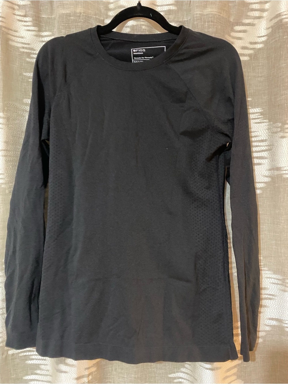 FIGS Women's Black Long-Sleeve underscrub